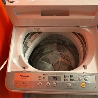 ☆中古 激安！！ 　Panasonic　パナソニック　全自動洗濯機　5.0kg　2017年製　NA-F50B11-S   幅55㎝×奥行き52㎝×高さ83㎝　　KD035　￥15,000！！ 