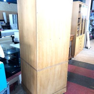 札幌近郊　送料無料　横浜ダニエル Daniel 大型 食器棚 カップボード 本棚 飾り棚 収納家具 英国 クラシック アンティーク スタイル