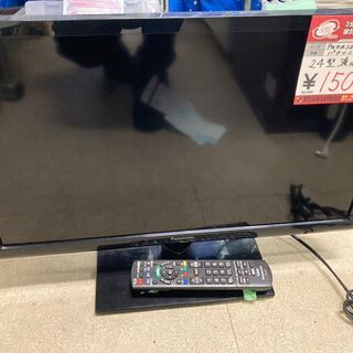 【中古】大阪引取歓迎　Panasonic　液晶テレビ　24インチ　TH-24A300　2014年製　リモつき　￥15,000【DD004】