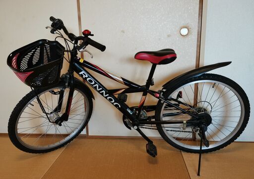 子供 自転車24インチ 外装6段変速ジュニアCTB RONNOC LEDオートライト