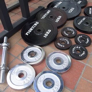 ファイティングロード バーベル 90kgセット プレート+インクラインベンチ+セーフティラック 