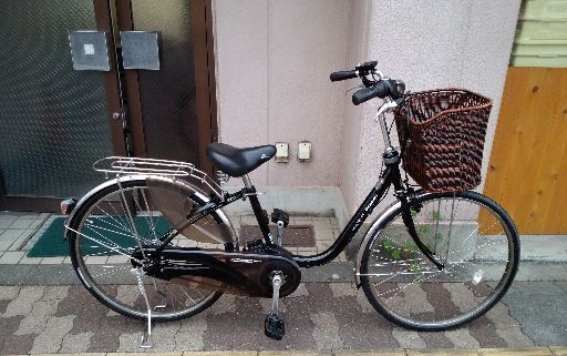(本体のみ)Panasonic ViVi DX 26吋電動アシスト自転車(ブラック)