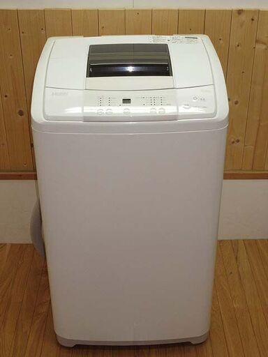 【中古】rr0898　ハイアール　全自動洗濯機　JW-K60H　6kg　ホワイト　Haier　洗濯機　高濃度洗浄　無段階水位　ステンレス槽　風乾燥　残時間表示