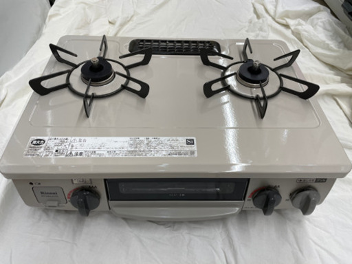 GM450【中古美品】ガスコンロ プロパンガス 2020年製 リンナイ クリーム色 リサイクルショップ　ケイラック朝霞田島店　ケイラック　埼玉県　朝霞市　田島　和光市　志木市　新座市　富士見市　ふじみ野市　三芳町　戸田市　蕨市　さいたま市(岩槻以外)　川越市　所沢市　上尾市　東京都　板橋区　練馬区　清瀬市