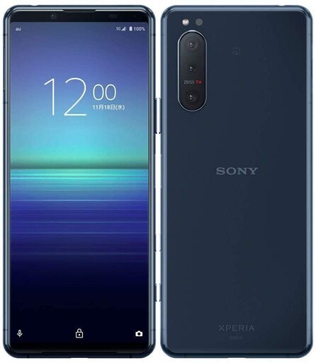 【送料無料】SIMフリー au Xperia 5 II SOG02 Blue ブルー スマートフォン本体