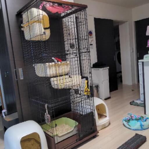 猫用3段ケージ