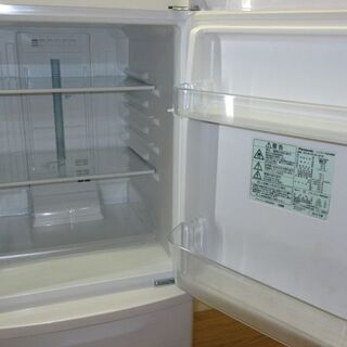 【中古】rh0229　パナソニック　冷蔵庫　NR-B145W-W　138L　Panasonic　ノンフロン冷凍冷蔵庫　2ドア　ホワイト　抗菌・脱臭フィルター　白