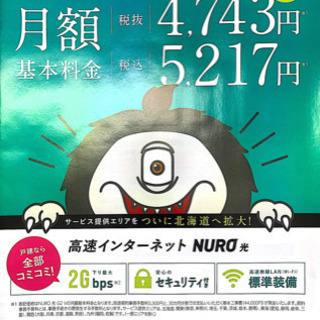 (栃木県全域)NURO光の案内