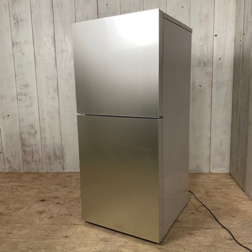 7/1 終 TWIN BIRD ガラストップ ノンフロン 冷凍冷蔵庫 KHR-EJ15型 2018年製 2ドア 146L 冷蔵庫 ツインバード 菊KK