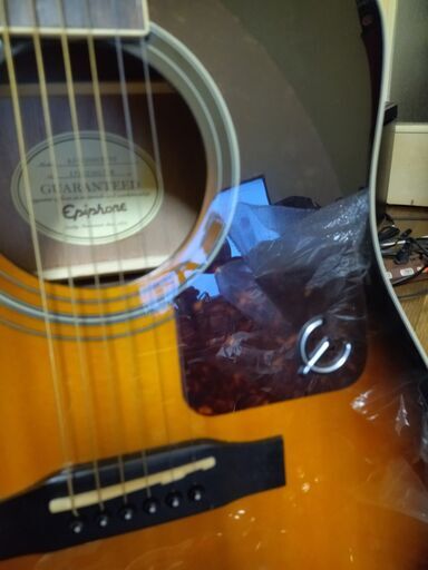 美品/調整済み】Epiphone トップ AJ-220SCE/VS エピフォン エレアコ アコギ