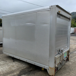 No.493 アルミバン 2ｔ 車 アルミ箱 バイク倉庫 トラックコンテナ コメ保管庫 物置 DIY No.493 アルミバン 2t 車 アルミ箱 バイク倉庫 トラックコンテナ コメ