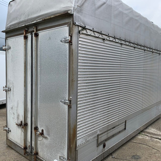 No.487 アルミバン 2t 車 ロング アルミ箱 バイク倉庫 トラック