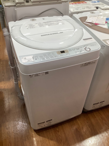 SHARP シャープ　洗濯機　ES-GE7C 2018年製