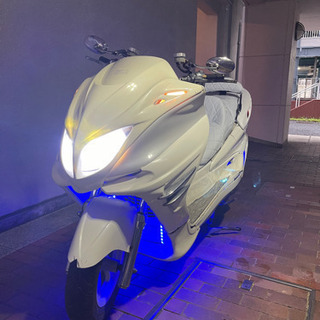 【YAMAHAマジェスティーc SG03Jフルエアロオールホワイ...