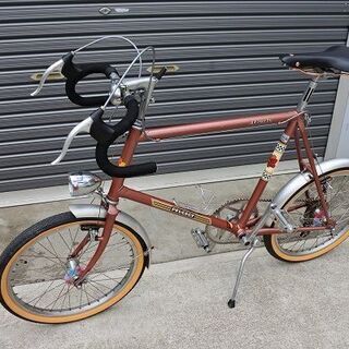 Peugeot(プジョー)ミニベロ 1×7s チェーン、タイヤ、サドル 
