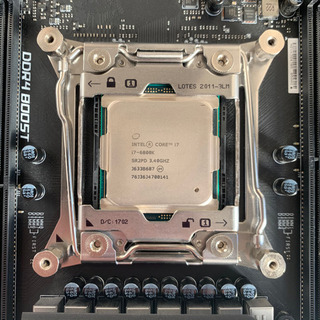 CPU、マザーボード、CPUクーラー　3点セット（i7 6800K、X99） ジャンク】マザーボードX99 & CPU (X99,Corei7-6800k)