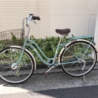 【引取予定者決定】自転車　シマノ製ギア付き　自動点灯