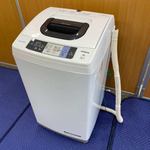 日立全自動電気洗濯機　HITACHI NW-50A(W)  2016年製
