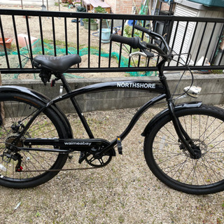 ビーチクルーザー 26インチ 黒色