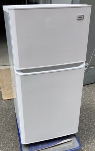 【RKGRE-629】特価！ハイアール/106L 2ドア冷凍冷蔵庫/JR-N106K/ホワイト/中古品/2015年製/当社より近隣無料配達！
