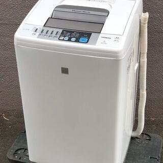 ㊾【6ヶ月保証付・税込み】日立 7kg 全自動洗濯機 白い約束 ...