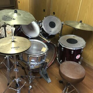 ドラムセット TAMA 2バス ジルジャン SABIAN チャイ...