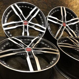 KYOHO SHALLEN XF-55 共豊 シャレン 社外ホイール 19インチ 4本 8J5HPCD114.3+45 ブラポリ エルグランド クラウン等　(VHL170) クレジットカード QR決済可能