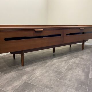 富士ファニチア FUJI FURNITURE テレビボード 茶 テレビ台 ローボード
