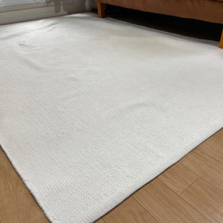 無印良品 ラグ 絨毯 ホワイト 白 140×200 インド綿手織...