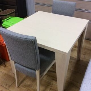 ダイニング3点セット ナチュラル グレー CHERRY【トレファク南柏店】