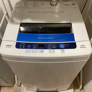 【無料！！】洗濯機　AQUA AQWーS60B