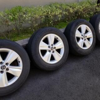 ６０ハリアー純正１７インチアルミホイール・タイヤセット