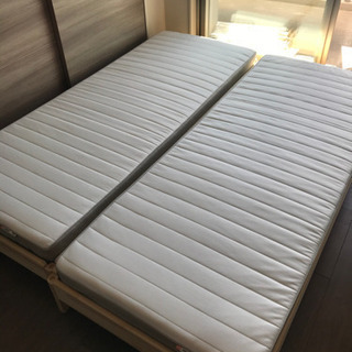 IKEA セミシングルベッド2セット【取引決定】 - 松戸市