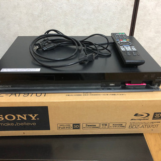 値下げ 発送可能 送料込み SONY ブルーレイレコーダー BDZ-AT970T HDD