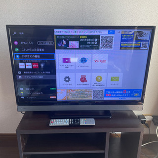 東芝REGZAスマート液晶テレビ32v型(インチ)テレビ台セット...