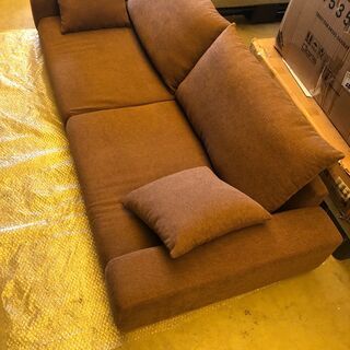 3人掛けソファ【ユニゾン3P／ブラウン色】ソファ 3人掛け クッション 