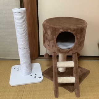 キャットタワー　猫爪研ぎ　セット