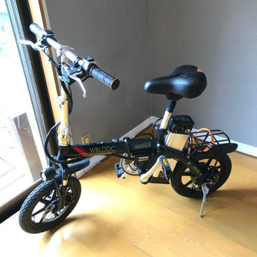 E-BIKE WBLDDC 折りたたみ 14インチ 電動アシスト自転車 充電器付