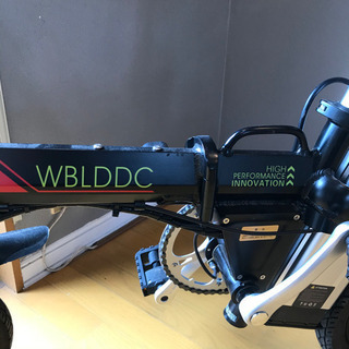 E-BIKE WBLDDC 折りたたみ 14インチ 電動アシスト自転車 充電器付