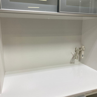 stp-0992 家電ボード スライド扉式 2連 ホワイト 食器棚 キッチン