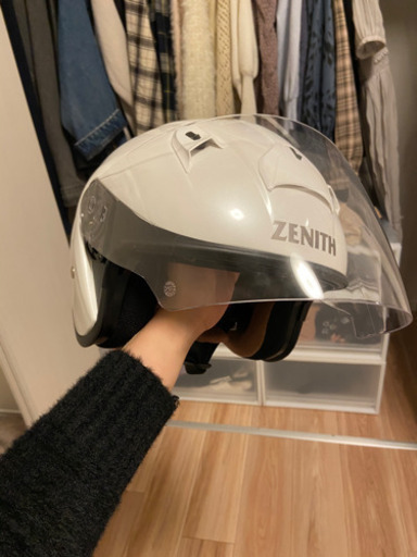 ヤマハ　ZENITH バイクヘルメット 頭囲58cm パールホワイト