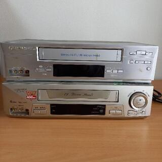 (無料)VHSビデオデッキ２台