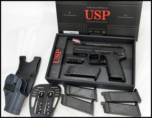 中古 東京マルイ USP GBB ガスガン ガスブローバック （マガジンｘ4、ホルスター)