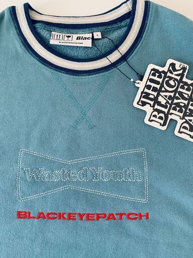 Wasted Youth x Black Eye Patch クルーネック
