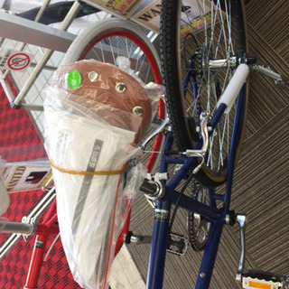 4/15  【綺麗・未使用・新品】700Cクロスバイク ブルーでシックな自転車  6段変速