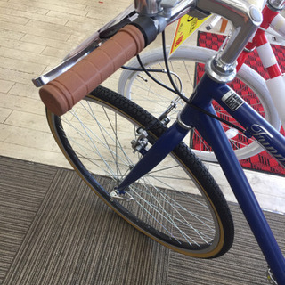 4/15  【綺麗・未使用・新品】700Cクロスバイク ブルーでシックな自転車  6段変速