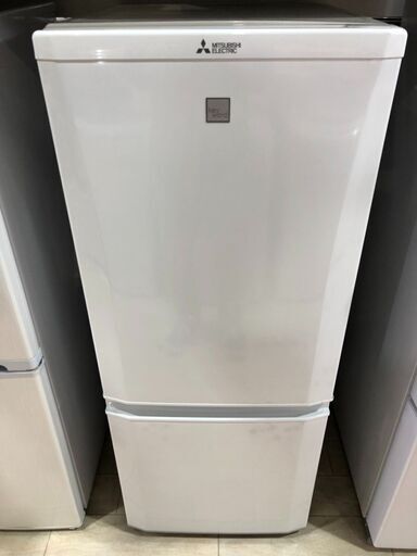 ノンフロン冷凍冷蔵庫　三菱　146L　2017年　MR-P15EA-KW