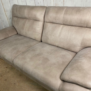 5/10 終 スイートデコレーション スエード調 ワイド 2人掛けソファ 2P