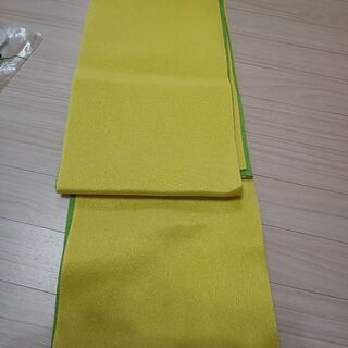 浴衣用帯、黄色、緑が綺麗！帯の固定のやつ一緒につけます！