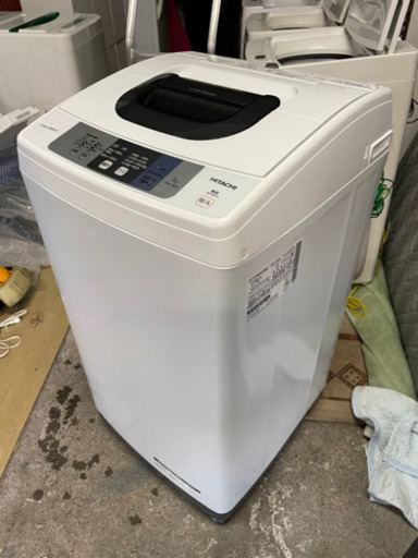 【リサイクルサービス八光 田上店 安心の3か月保証 配達・設置OK】日立 HITACHI NW-50B W [全自動洗濯機（5.0kg） ピュアホワイト]